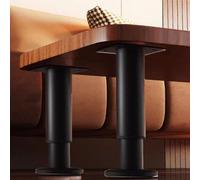 VNVFJKLO sink bracket， Undermount sink brackets,Telescopic Support Pole For Sink Furniture Leg, 2 Pcs Adjustable Bracket Table(Black,Height 25 42cm)