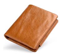 VNVFJKLO Wallet， Protected Coin Zipper ID Slots Credit Card Currency Note Sections Minimalist Mens Wallet(Oranje)