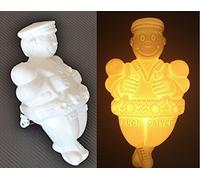 VNVIS 2 pieces JIM JUNIOR THE TRUCK DRIVER trucker white 12-24V light for truck lorry bus van MAN Volvo RENAULT DAF Scania