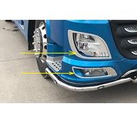 VNVIS 4 piece set stainless steel headlight surround + fog light surround decorations for XF 106 Euro6 trucks mirror polished accessory