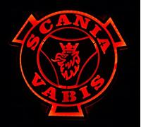 VNVIS Scania Vabis 3D Red LED Sign Interior Truck 50cm (Plastic, 2cm, 50cm)