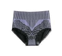 VNVPRM 1/2/4Pcs Graphene Fiber Restoration High Waist Briefs,Graphene Honeycomb Body Shaping Control Underwear Briefs (Color : Blue, Size : XXL(80-90 Kg))