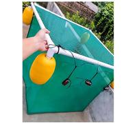 VNwizribc PVC Green Mesh Floating Fish Holding Net Cage | Green Multiple Sizes: Pond Lake Dock Aquaculture