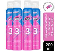 VO5 Big Volume Mousse For Plumped up Volume & Hold 200ml Pack of 4