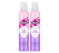 VO5 Curl Defining Mousse with Definition and Hold, Perfect for Curly Hair Provides Bouncy Natural Frizz Free Lasting Curls Protect from Heat Damage, 200ml (Pack of 2)