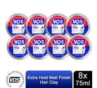 VO5 Extreme Style Extra Hold Matt Hair Clay, 2Pk/4Pk/6Pk/8Pk - 75ml