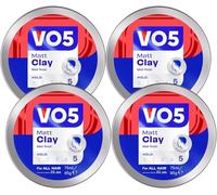 VO5 Extreme Style Matt Clay Extra Hold For Sculpted Texture And Choppy Matt Finish All Day Hold, 75 ml (Pack Of 4)
