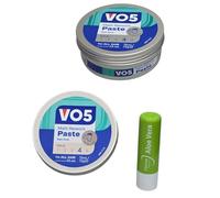 VO5 Matt Rework Paste 75ml Twin Pack New Packaging - Flexible Hold, Rough Texture, Perfect for Everyday Styling With Free Aloe Vera Lip Balm