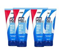 VO5 Mega Hold 24 hour extra strong control Styling Gel for perfectly groomed controlled natural hairstyle 200 ml Multi Buy (4)