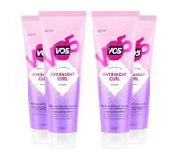 VO5 Overnight Curl Cream Long-Lasting Effect and Anti-Frizz Formulation which Prevents Frizz and Maintains Natural Movement, Perfect for Curly Hair, 125ml (Buy 4)