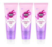 VO5 Overnight Curl Cream Long-Lasting Effect and Anti-Frizz Formulation which Prevents Frizz and Maintains Natural Movement, Perfect for Curly Hair, 125ml (Buy 3)