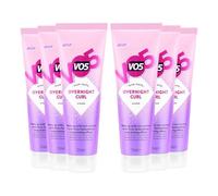 VO5 Overnight Curl Cream Long-Lasting Effect and Anti-Frizz Formulation which Prevents Frizz and Maintains Natural Movement, Perfect for Curly Hair, 125ml (Buy 6)