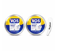 VO5 Styling Wax Natural Shine 2 x 75ml with Cosmetic Spatula - Medium Hold Level 3 Hair Wax for Men, Texturising Styling Paste, Non-Greasy Finish, Suitable for All Hair Types and Everyday Grooming Use
