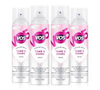 VO5 Tame & Shine Hair Spray For the smoothest, glossiest frizz-free finish with ultra light, non sticky formulation, 100 ml Bulk buy (4)
