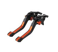 VOALVT for Benelli for TNT 1130 for Cafe for Racer for Tomado 900 for TRE for Tomado 1130 TRE Motorcycle Accessories 3D Rhombus Brake Clutch Lever Motorbike Brake Clutch Lever(Black Orange)