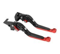 VOALVT for NT1100 for NT 1100 2021 2022 2023 Motorcycle Adjustable CNC Folding Brake Clutch Levers Extendable Handles Lever Motorbike Brake Clutch Lever(Red-1)