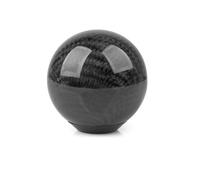 VOALVT Gear Shift Knob Universal Oval Sphere Carbon Fiber Manual Gear Shift Knob with 3 Adapter for Most Car Decorations Classic(TW-YX)