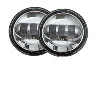 VOALVT Motorcycle Front Headlight FOR Electra FOR Glide FOR Ultra FOR Limited FOR FLHTK 2010-2016 2PCS 30W 4.5" inch Motorcycle LED Fog Light 4.5" Auxiliary Passing Lamps(Chrome without Halo)