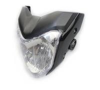VOALVT Motorcycle Front Headlight FOR FZ16 Universal Racing Motorcycle Headlight With Bulb And Bracket Case And Other Headlamp(Black side)