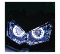 VOALVT Motorcycle Front Headlight FOR Kawasaki FOR Z1000 2010-2013 Motorcycle Accessories Headlight Blue/Green DRL Headlamp Front Led Lights(1pcs Headlight A)
