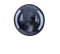 VOALVT Motorcycle Front Headlight FOR Softail FOR Cafe FOR Racer FOR Chopper FOR Wrangler FOR Suzuki FOR VAZ 2101 1PCS 7inch Led Headlight(60W black)