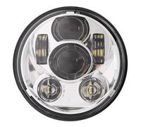 VOALVT Motorcycle Front Headlight FOR Sportster FOR XL1200 883 5.75 LED Projector Headlamp Headlight Breakout(Chrome)