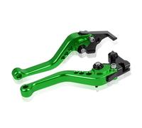 VOALVT Universal Motorcycle Brake Levers Motorcycle Accessories Modified Horn Adjustable Hand Lever Motorbike Brake Clutch Lever(Green)