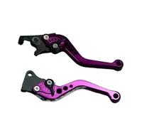 VOALVT Universal Motorcycle Brake Levers Motorcycle Accessories Modified Horn Adjustable Hand Lever Motorbike Brake Clutch Lever(Purple)