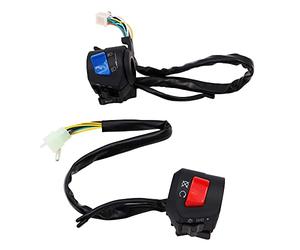 VOANZO 1 Pair Universal Motorbike Switch Left and Right Handlebar Switches for or Motorcycle Quad Dirt Bike ATV Scooter
