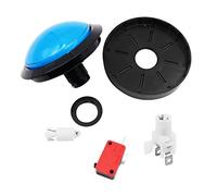 VOANZO 12V LED Illuminated Push Buttons Giant Enter Button Big Blue Button for Arcade Pop's Music DJ Dancing Machine -Diameter 100mm