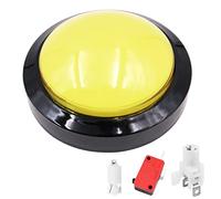 VOANZO 12V LED Illuminated Push Buttons Giant Enter Button Big Yellow Button for Arcade Pop's Music DJ Dancing Machine -Diameter 100mm