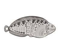 VOANZO 1PCS Lure Practical Fly Fishing Measuring Tool Easy To Read Hook Scale