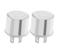 VOANZO 2PCS 2 Pin Flasher Units Relay 12V 15A 100W for Fixing Flashing Turn Signal Cars Motorcycle Vans Older Lorry Trucks