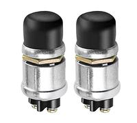 VOANZO 2pcs Push Button Starter Switch 12V / 24V Waterproof Push Start Button Heavy Momentary Weatherproof for Horn Engine Car Truck Tractor Boat