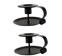 VOANZO 2PCS Vintage Candle Holders Hand-held Candlesticks for Taper Candles Appropriate Table Decoration for Wedding Candlelight Dinner Christmas