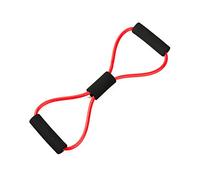 VOANZO 2pcs Yoga Gym Fitness Resistance 8 Word Chest Expander Rubber Tubing Pull Rope Workout Muscle Elastic Bands for Sports Exercise (red)