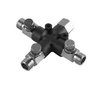 VOANZO 3 Way Airbrush Hose Joining Air Diverter Fitting for Airbrush Systems 1/8" 3-Way Airbrush Air Hose Manifold Adapter for Multi-Purpose Airbrush Connection Tools