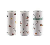 VOANZO 3PCS Cleaning Rags, Washable Degreasing Paper, Organic Eco-Friendly Paper Towel Multipurpose Lazy Rag Strong Thick and Absorbent Soft on Skin Washable Quick Dry