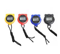 VOANZO 4 Pcs with Date Time and Alarm Function Large Screen Shockproof Waterproof Sport Stopwatch for Swimming Running Sports Training