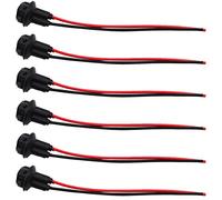 VOANZO 6PCS T10 175 194 LED Bulbs Sockets Pre-Wired Harness Connector Adapter for Auto Car
