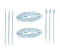 VOANZO 8 PCS Crab Crackers and Tools Set - Lobster Crackers Crab Leg Talons Utensils Seafood Tools for Convenient Eating at Home or Seafood Boils