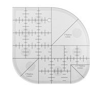 VOANZO Acrylic Transparent Sewing Patchwork Template Tool Templates Ruler Patchwork Tool DIY Sewing Supplies