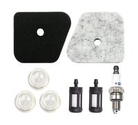 VOANZO Air Filters Kit with Fuel Filter Spark Plug Primer Bulb compatible with Stihl FS87 FS90 FS90R FS100 FS110 FS130 FS310 HL100 HL90 HL95 HT101 HT100 HT130 HT131