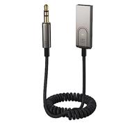 VOANZO Aux Bluetooth Adapter USB 5.1 Bluetooth Receiver with Microphone for Car Hands-Free Calling and Music Streaming Speaker Amplifier Smartphone PC