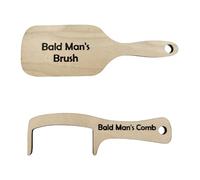 VOANZO Bald Man Comb Joke Set, Funny Hairless Combing Brush Gag Gifts For Men, Humorous Toothless Combs Brush For Friends Gift