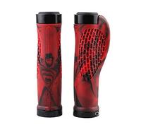 VOANZO Bike Handlebar Grips, 2 Sides Locking, TPR Rubber Anti-Slip Bicycle Handle Grip, Bike Grips Fits BMX/Mountain/Downhill/Urban Bicycles - Red