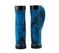 VOANZO Bike Handlebar Grips, 2 Sides Locking, TPR Rubber Anti-Slip Bicycle Handle Grip, Bike Grips Fits BMX/Mountain/Downhill/Urban Bicycles - Blue