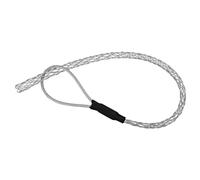 VOANZO Cable Pulling Grip Sock Kit Galvanized Steel Antislip Pipe Cable Wire Pulling Grips and Lassos Set with Flexible Eye Mesh Rope Red