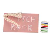 VOANZO Creative Mini Sewing Book,DIYs Sewing Stitches Card Book Kit Portable Sewing Book Craft Set Stitch Book With Needle And Thread
