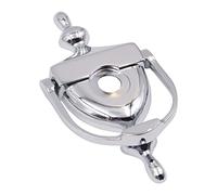VOANZO Door Knockers for Front Door with Spy Hole Modern Minimalist Gate Security Door Knocker -Sliver